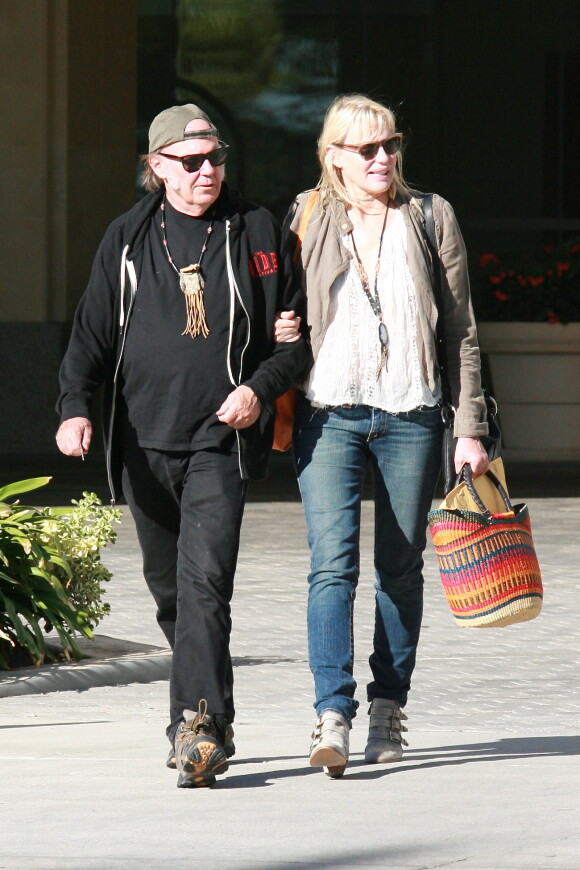 Exclusif - Daryl Hannah et Neil Young à Los Angeles, le 7 novembre 2014