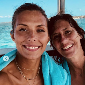 Camille Cerf et sa maman à l'île Maurice, le 28 août 2018.