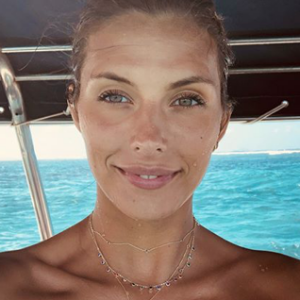 Camille Cerf, magnifique à l'île Maurice, le 28 août 2018.
