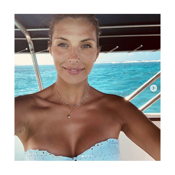 Camille Cerf, magnifique à l'île Maurice, le 28 août 2018.