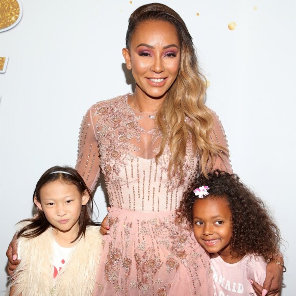 Allison, Mel B (Melanie Brown) et sa fille Madison Brown Belafonte à la soirée America's Got Talent au théâtre The Dolby à Hollywood, le 28 août 2018.