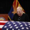 Meghan McCain, fille de John McCain - Hommage au sénateur américain John McCain au Arizona State Capitol à Phoenix, le 29 août 2018.