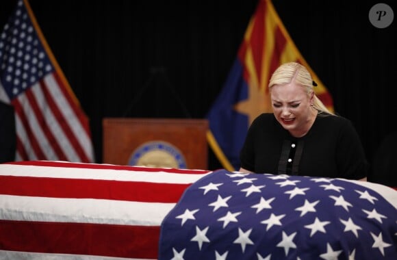 Meghan McCain, fille de John McCain - Hommage au sénateur américain John McCain au Arizona State Capitol à Phoenix, le 29 août 2018.