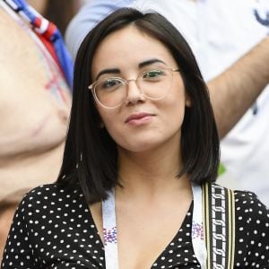 Agathe Auproux - Célébrités dans les tribunes lors du match de coupe du monde opposant la France au Danemark au stade Loujniki à Moscou, Russia, le 26 juin 2018. Le match s'est terminé par un match nul 0-0. © Pierre Perusseau/Bestimage