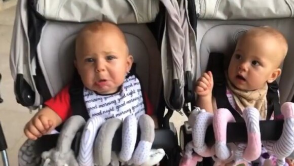 Lucy et Nicholas, les jumeaux d'Enrique Iglesias et Anna Kournikova. Instagram, le 30 août 2018