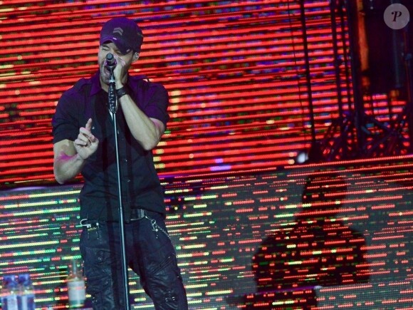 Enrique Iglesias en concert à Sao Paulo au Brésil, le 5 avril 2018