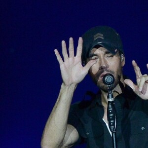 Enrique Iglesias en concert à Sao Paulo au Brésil, le 5 avril 2018