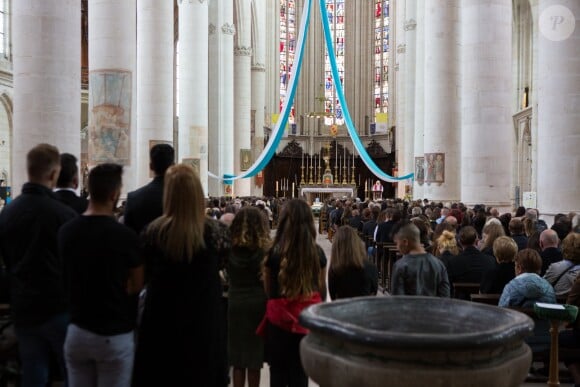 Semi Exclusif - Guest lors des obsèques de Tom Diversy en la basilique de Saint-Nicolas-de-Port le 31 août 2018.