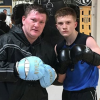 Ricky Hatton et son fils Campbell sur une photo publiée sur Instagram en juillet 2017.