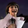 Mireille Mathieu lors de la clôture de la 11ème édition du Festival de musique militaire Spasskaya Bashnya sur la Place Rouge à Moscou, Russie, le 2 septembre 2018.