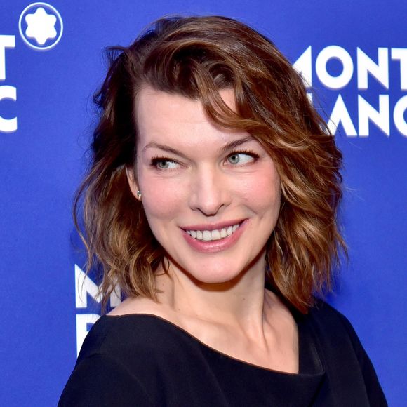 Milla Jovovich - Soirée Montblanc Meisterstuck Le Petit Prince au One World Observatory à New York City, New York, Etats-Unis, le 4 avril 2018. © Sean Zanni/Montblanc via Bestimage