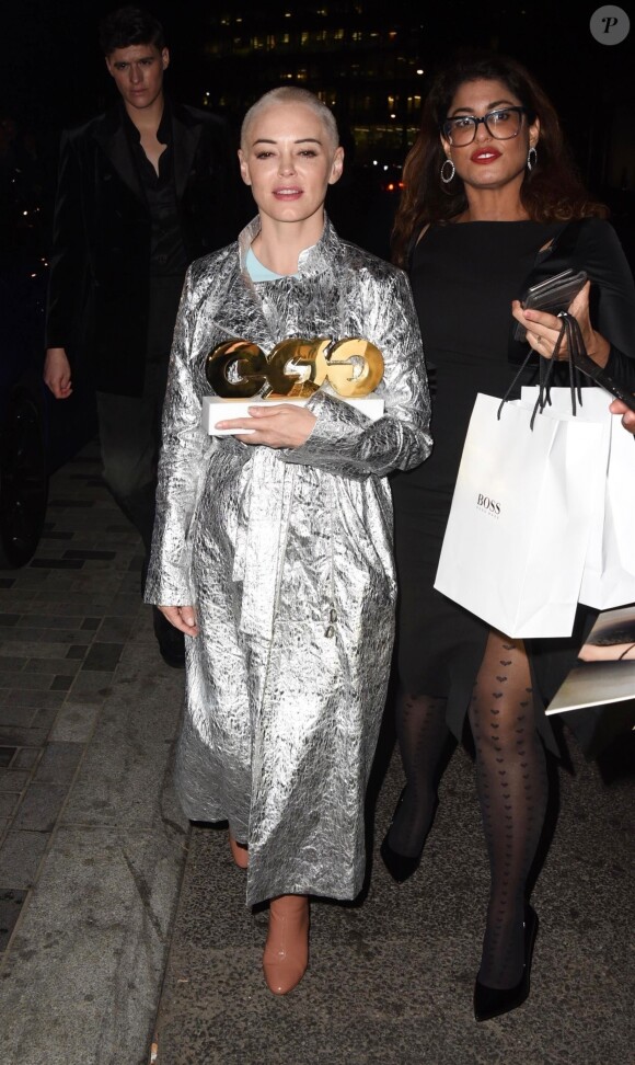 Rose McGowan à la soirée "2018 GQ Men of the Year Awards" à la Tate Modern à Londres, le 5 septembre 2018.