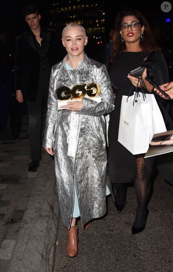 Rose McGowan à la soirée "2018 GQ Men of the Year Awards" à la Tate Modern à Londres, le 5 septembre 2018.