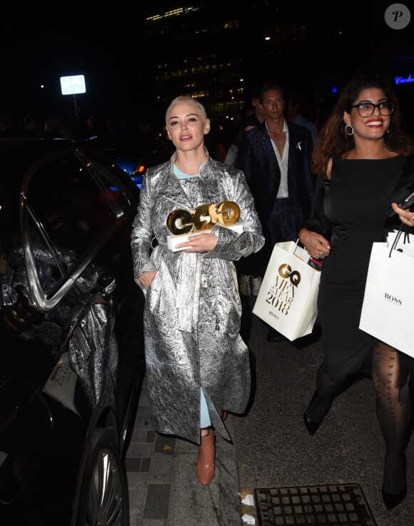Rose McGowan à la soirée "2018 GQ Men of the Year Awards" à la Tate Modern à Londres, le 5 septembre 2018.