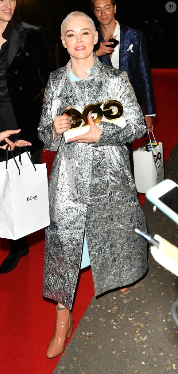 Rose McGowan à la soirée "2018 GQ Men of the Year Awards" à la Tate Modern à Londres, le 5 septembre 2018.