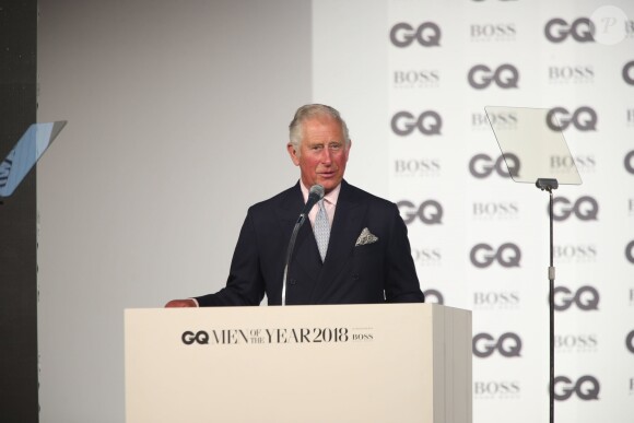 Le prince Charles à la soirée "2018 GQ Men of the Year Awards" à la Tate Modern à Londres, le 5 septembre 2018.