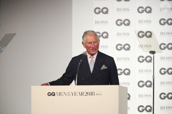 Le prince Charles à la soirée "2018 GQ Men of the Year Awards" à la Tate Modern à Londres, le 5 septembre 2018.