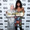Rose McGowan et Naomi Campbell à la soirée "2018 GQ Men of the Year Awards" à la Tate Modern à Londres, le 5 septembre 2018.