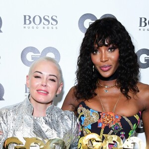 Rose McGowan et Naomi Campbell à la soirée "2018 GQ Men of the Year Awards" à la Tate Modern à Londres, le 5 septembre 2018.