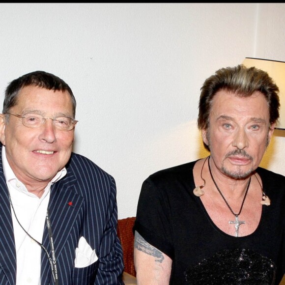 Exclu - Jean-Claude Camus et Johnny Hallyday à Genève, le 28 octobre 2009.