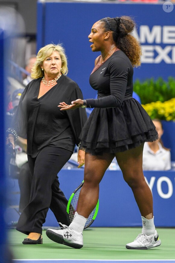 Serena Williams - Finale femme de de l'US Open de Tennis 2018 à New York le 9 septembre 2018.