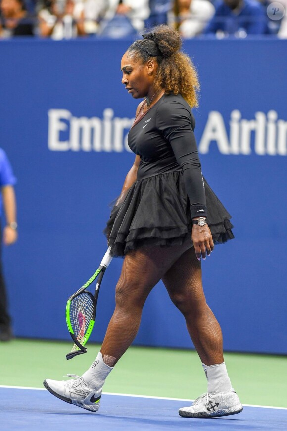 Serena Williams - Finale femme de de l'US Open de Tennis 2018 à New York le 9 septembre 2018.