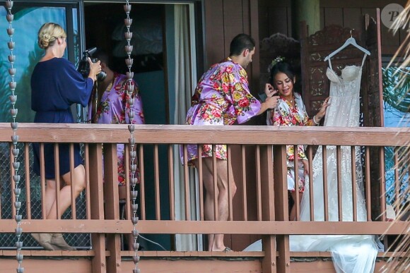 Exclusif - Mariage de Janel Parrish (Pretty Little Liars) et Chris Long à Oahu à Hawaii, le 9 septembre 2018