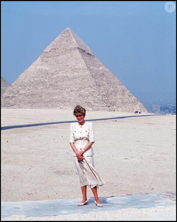 La princesse Diana en Egypte en mai 1992.