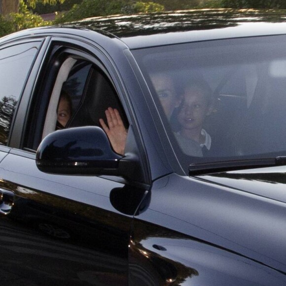 Le roi Felipe VI et la reine Letizia d'Espagne ont accompagné le 11 septembre 2018 leurs filles la princesse Leonor des Asturies et l'infante Sofia pour leur rentrée des classes à l'école Santa Maria de Los Rosales.