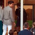  Le roi Felipe VI et la reine Letizia d'Espagne ont accompagné le 11 septembre 2018 leurs filles la princesse Leonor des Asturies et l'infante Sofia pour leur rentrée des classes à l'école Santa Maria de Los Rosales. 