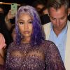 Nicki Minaj arrive à la soirée "6th Annual Media Awards" au Park Hyatt Hotel à New York. le 6 septembre 2018.