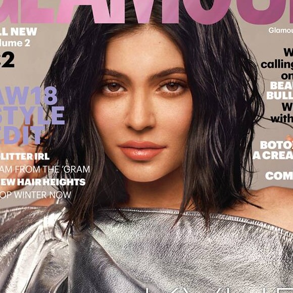 Kylie Jenner, vedette du "Glamour UK" pour l'édition d'octobre 2018.