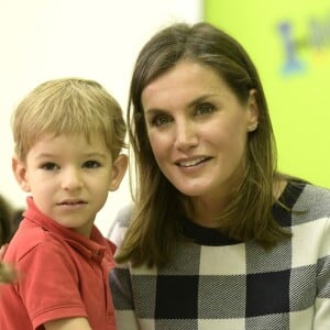 La reine Letizia d'Espagne lors du lancement de l'année scolaire 2018/2019 à Oviedo, le 12 septembre 2018.