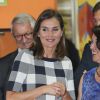 La reine Letizia d'Espagne lors du lancement de l'année scolaire 2018/2019 à Oviedo, le 12 septembre 2018.