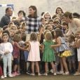 La reine Letizia d'Espagne lors du lancement de l'année scolaire 2018/2019 à Oviedo, le 12 septembre 2018.