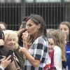 La reine Letizia d'Espagne lors du lancement de l'année scolaire 2018/2019 à Oviedo, le 12 septembre 2018.