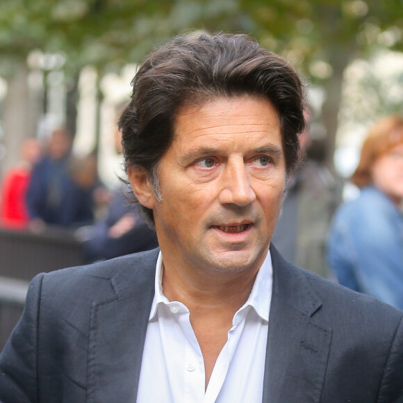 Bruno Madinier - Arrivées - Obsèques de Mireille Darc en l'église Saint-Sulpice à Paris, France, le 1er septembre 2017. Funeral of Mireille Darc at Saint-Sulpice church in Paris, France, on September 1st, 2017