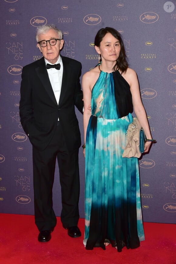 Woody Allen et sa femme Soon-Yi Previn - Dîner d'ouverture du 69ème Festival International du Film de Cannes. Le 11 mai 2016. © Giancarlo Gorassini/Bestimage