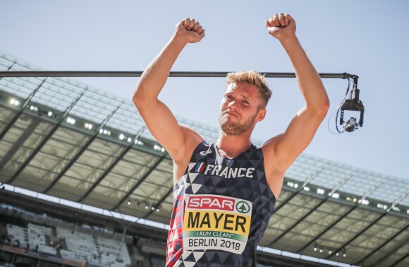 Kevin Mayer lors des championnats d'Europe à Berlin le 7 août 2018.