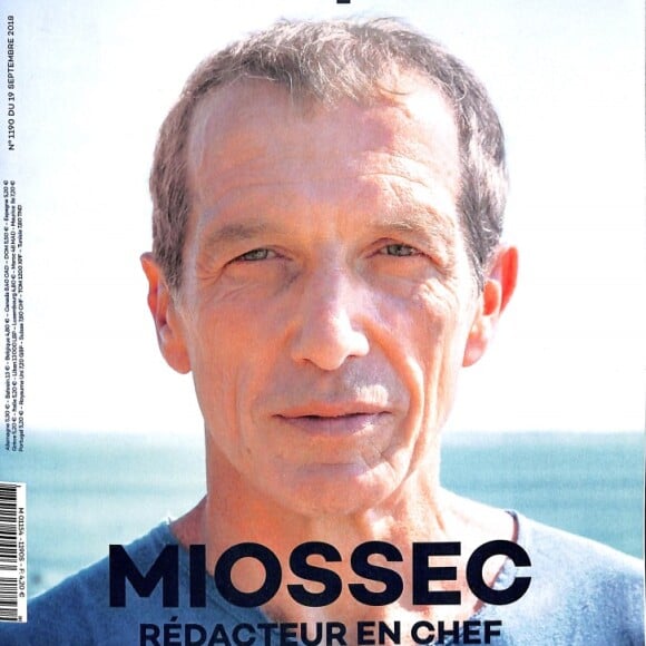 Couverture des "Inrockuptibles" avec Miossec, en kiosque le 19 septembre 2018