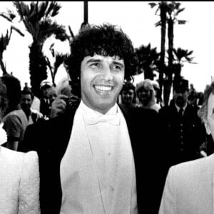 Charles Aznavour, Julien Clerc et Miou-Miou à Cannes en ami 1982. 