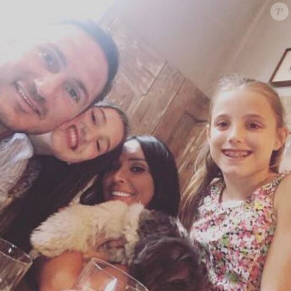 Frank, Christine Lampard et leurs deux filles. Mai 2018.