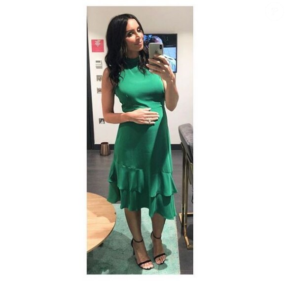 Christine Lampard, enceinte. Juin 2018.