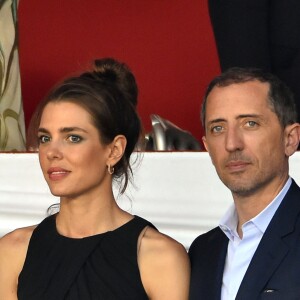 Charlotte Casiraghi et Gad Elmaleh - Soirée de cloture du 20ème Jumping International de Monte-Carlo au Port Hercule de Monaco à Monte-Carlo, le 27 juin 2015.