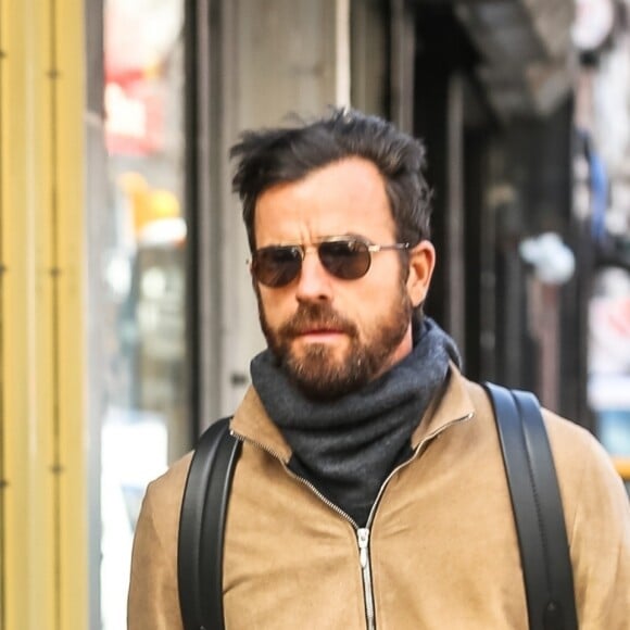 Justin Theroux à New York le 14 mars 2018