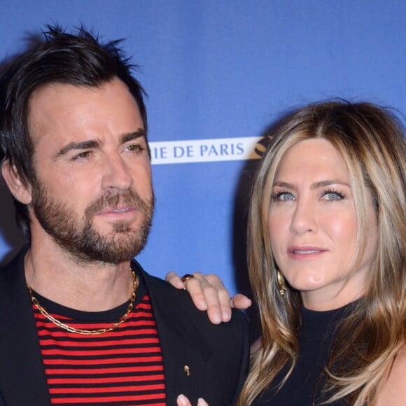 Jennifer Aniston et Justin Theroux à la soirée d'ouverture de la 8ème édition du festival "Séries Mania" au cinéma Grand Rex, à Paris, le 13 avril 2017.