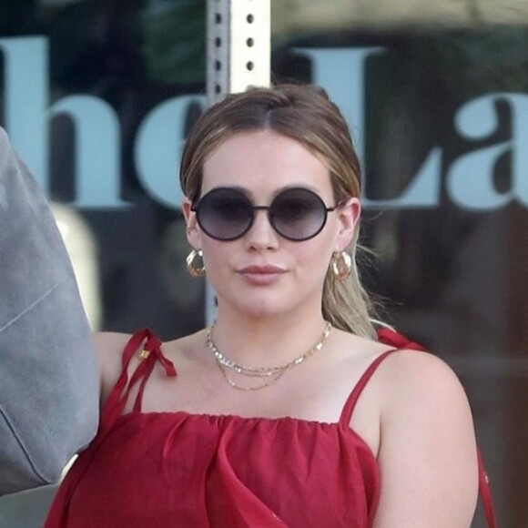Exclusif - Hilary Duff, enceinte, à West Hollywood le 19 septembre 2018