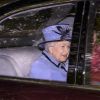 La reine Elizabeth II le 9 septembre 2018 en Ecosse, allant assister avec Autumn Phillips à la messe en l'église Crathie à Glasgow.