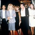  Anthony Delon, Mireille Darc, Romy Schneider, Alain Delon et Anne Parillaud en septembre 1981 à Paris lors de la première de Pour la peau d'un flic. 