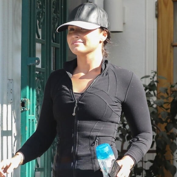 Exclusif - Demi Lovato à Hollywood le 19 décembre 2017.